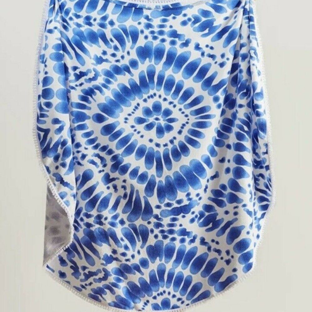 Enchante Home Indigo Round Beach Towel ($85 value) - NEW